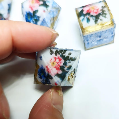 Broken Porcelain Washi Tape Dice Set