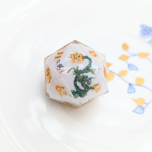 Chinese Dragon Painting Single D20 prototype