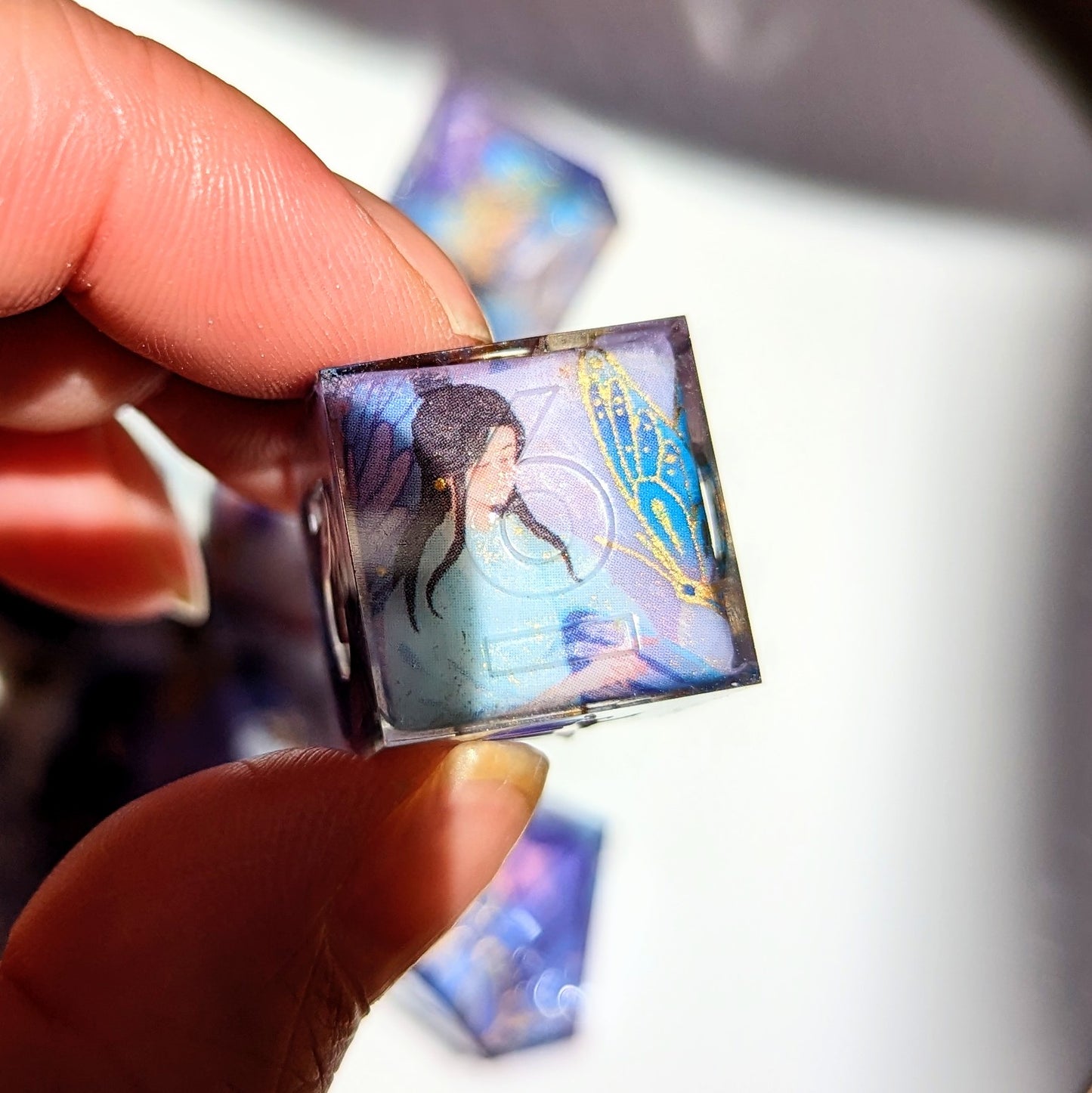 Butterfly Noble Virtue Night Washi Tape Dice Set
