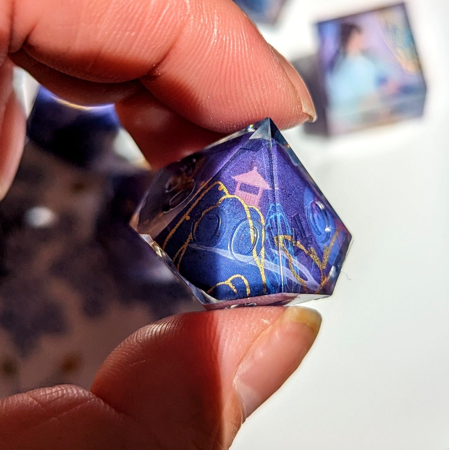 Butterfly Noble Virtue Night Washi Tape Dice Set