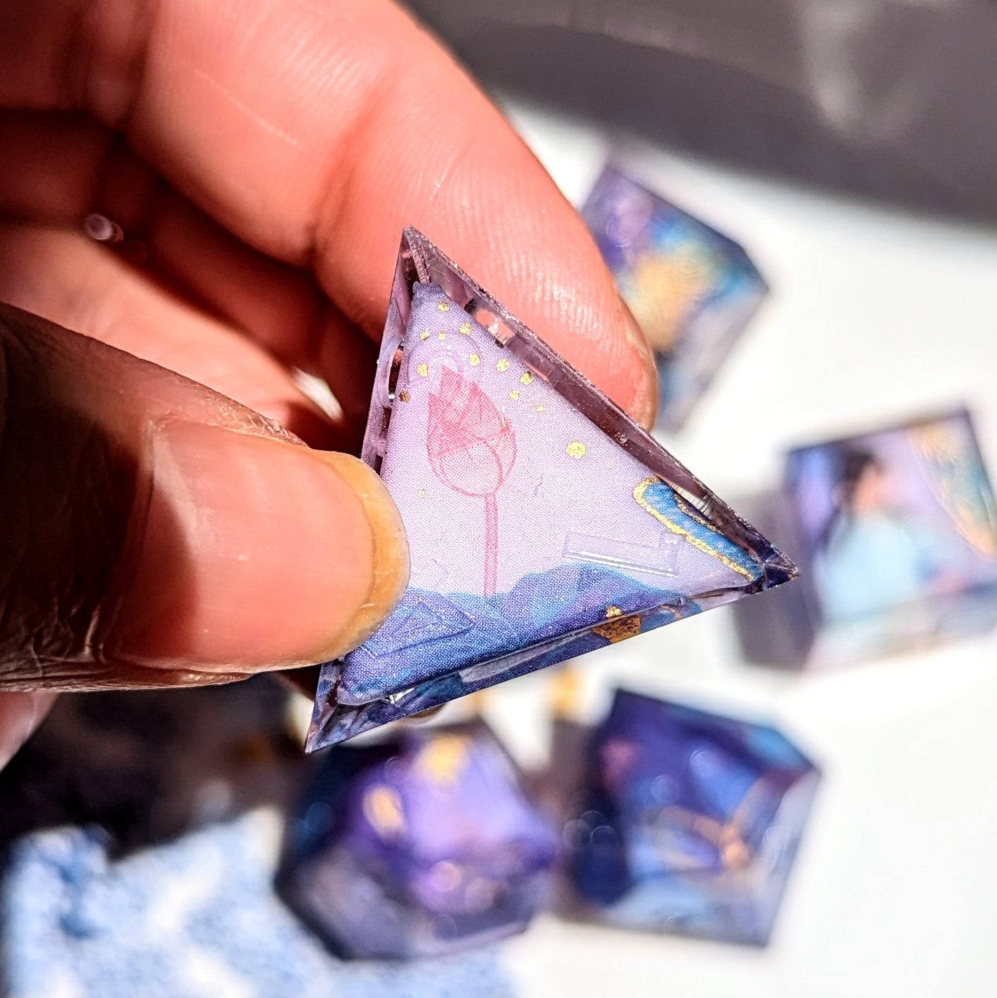 Butterfly Noble Virtue Night Washi Tape Dice Set