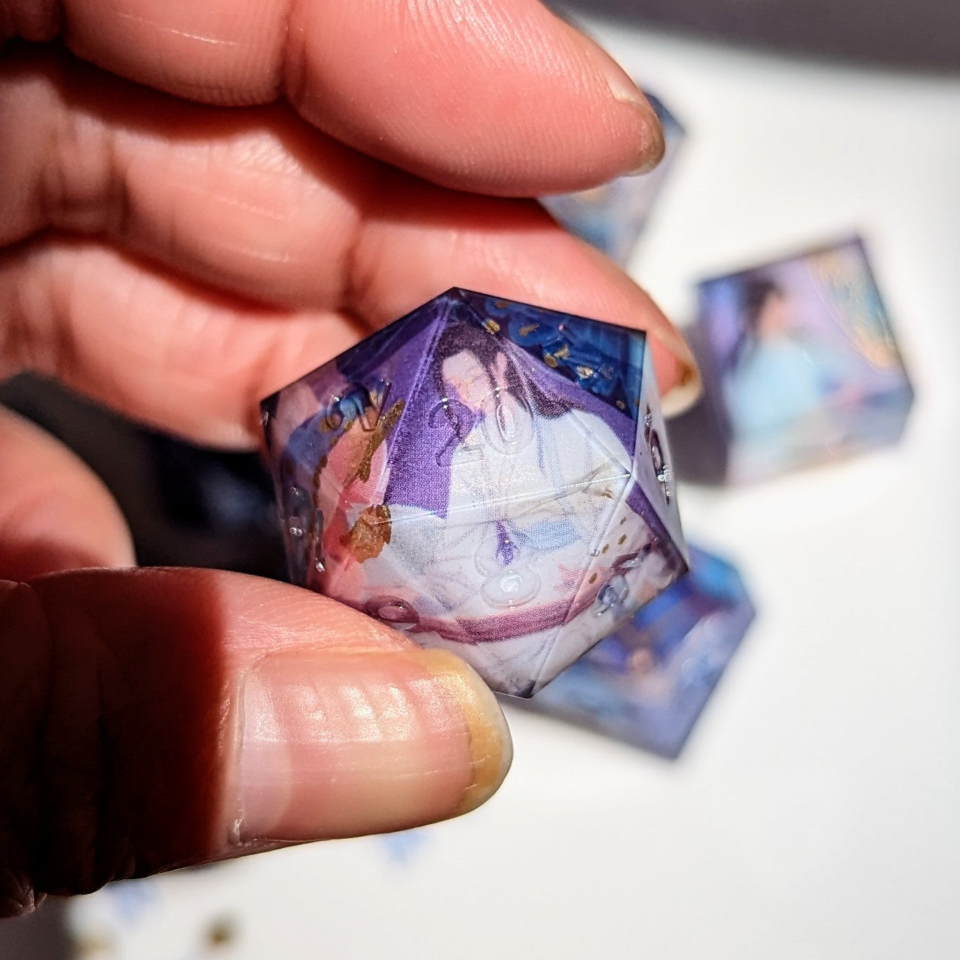 Butterfly Noble Virtue Night Washi Tape Dice Set