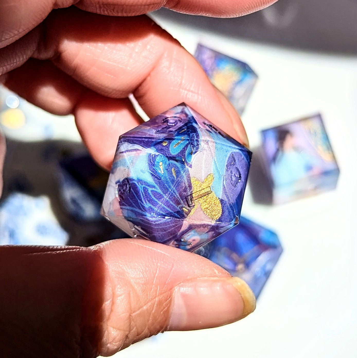 Butterfly Noble Virtue Night Washi Tape Dice Set
