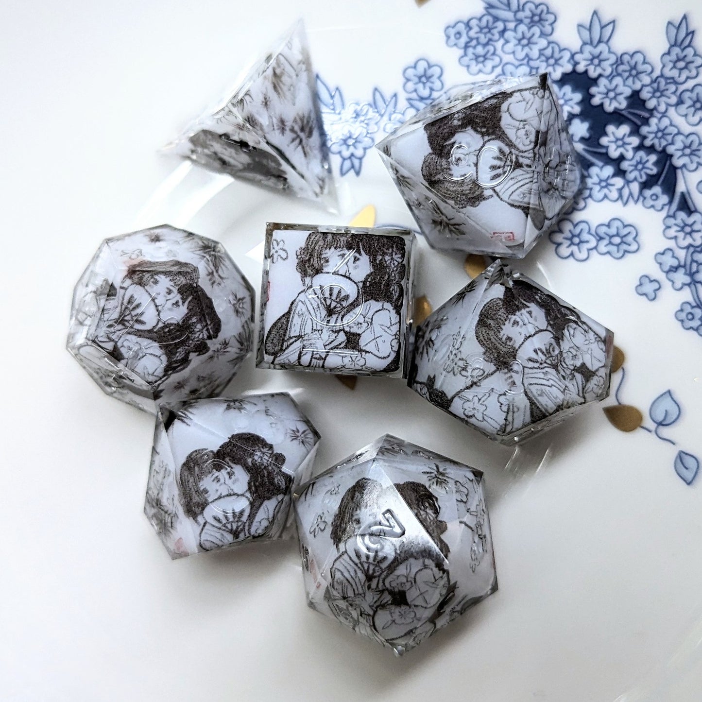 Hanabi in Kimono Washi Tape Dice Set