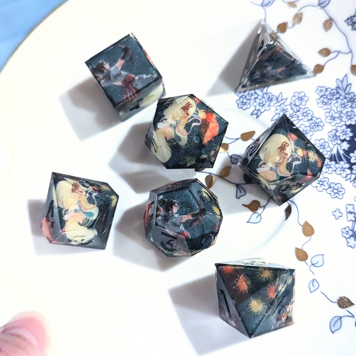 Chang'e and Houyi Washi Tape Dice Set