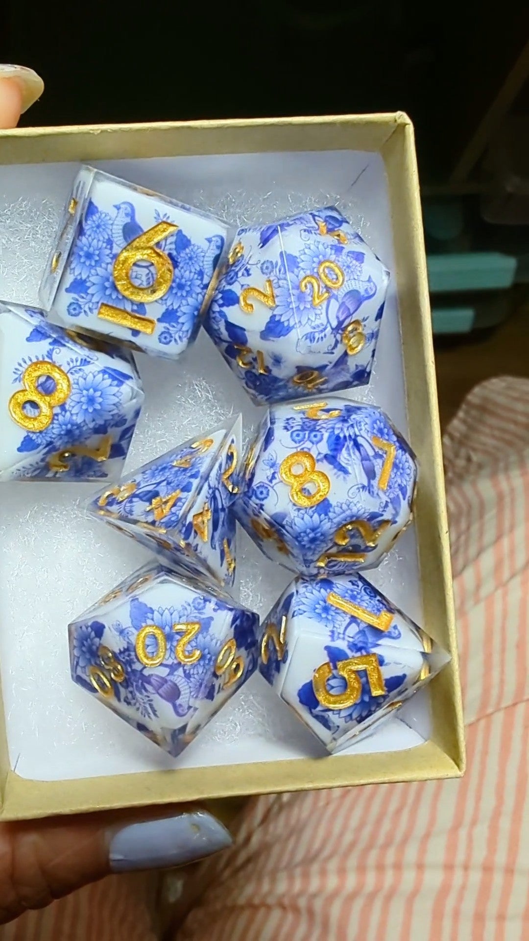 Qing Hua Bird Washi Tape Dice Set
