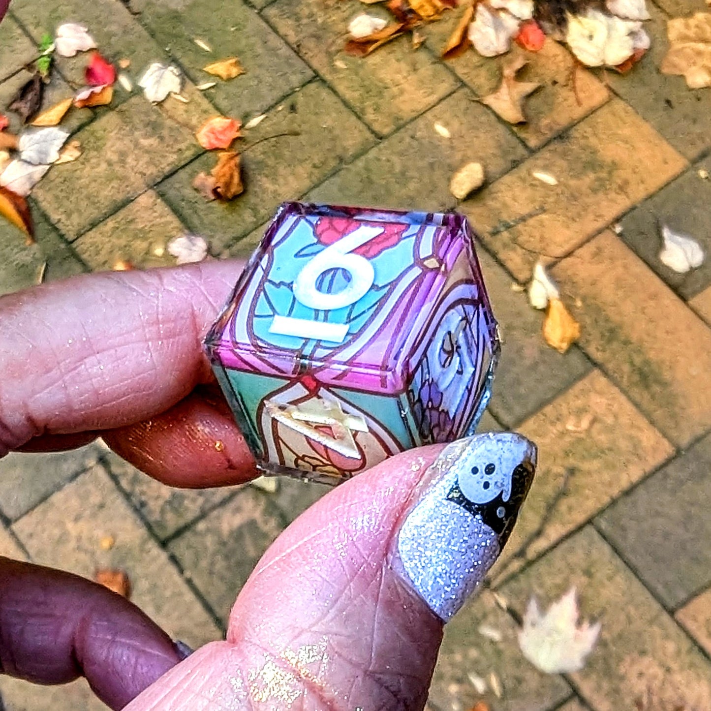 Stained Glass Washi Tape Dice 7pc Set