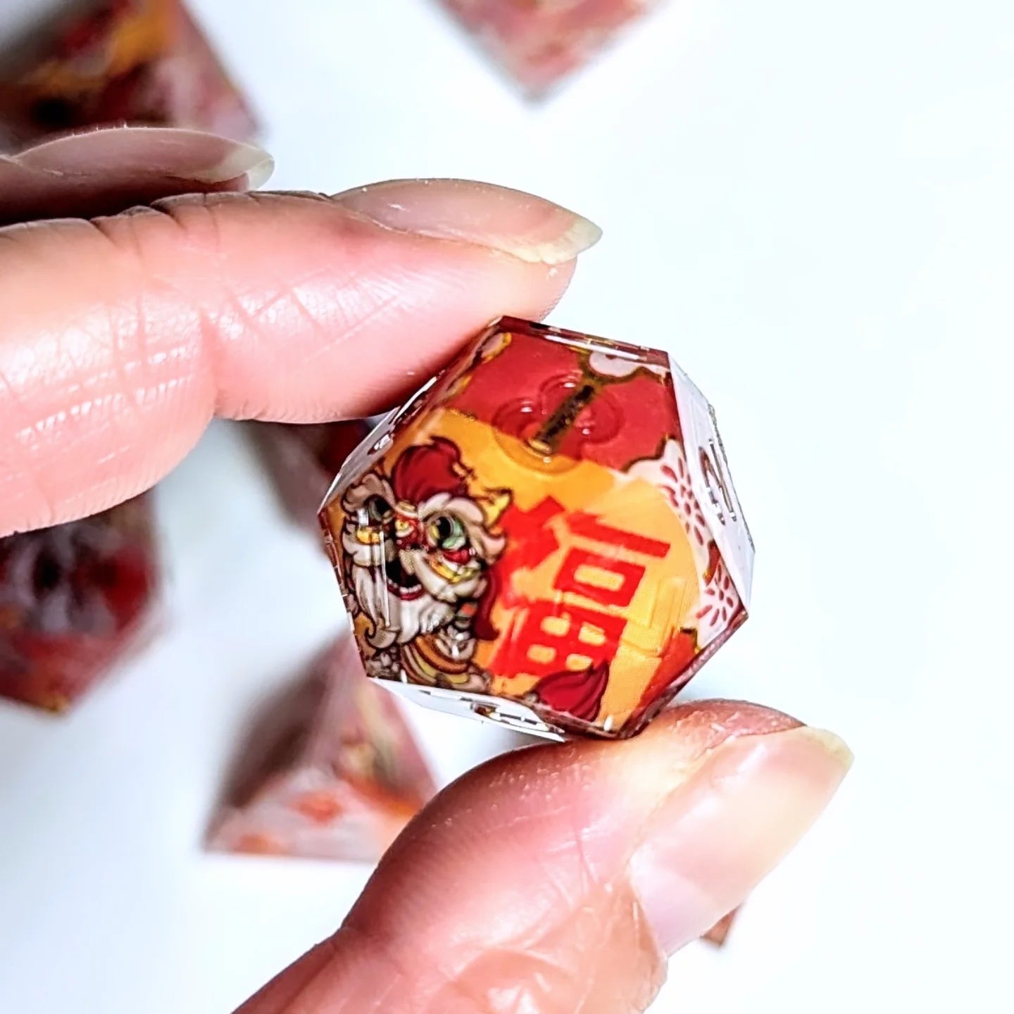 Lion Dance Washi Tape Dice Set