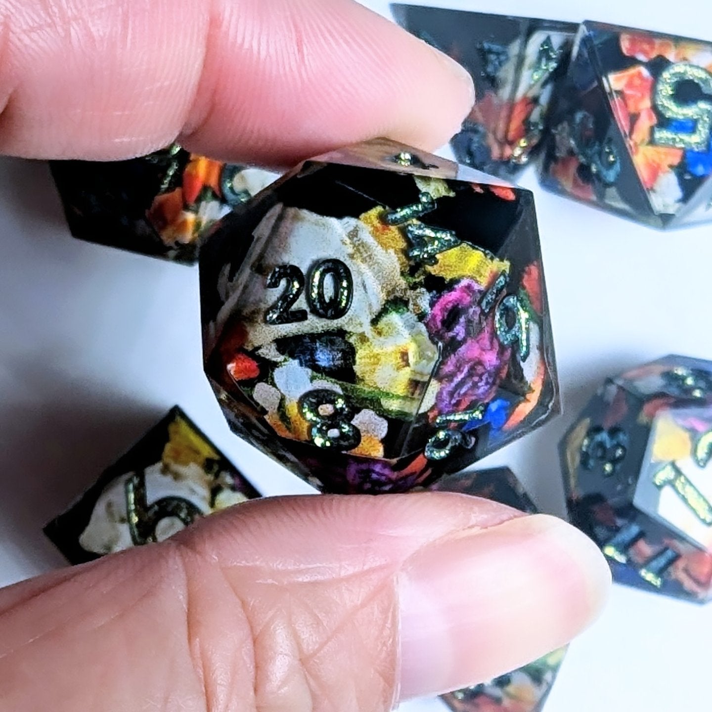 Memento Mori Tigris Bengal Washi Tape Dice Set