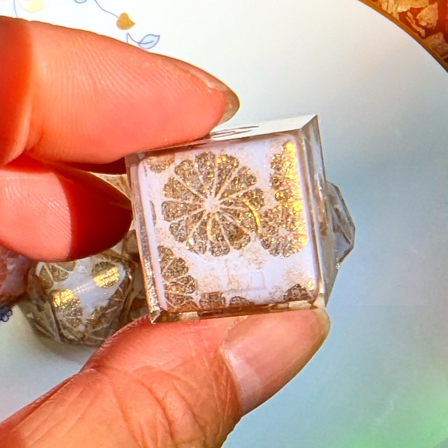 Gingko Gold Washi Tape Dice Set