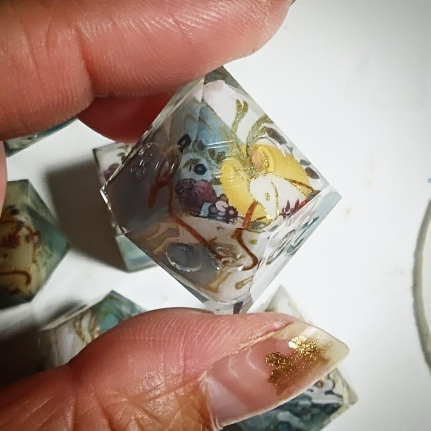Moonlight Deer Washi Tape Dice Set