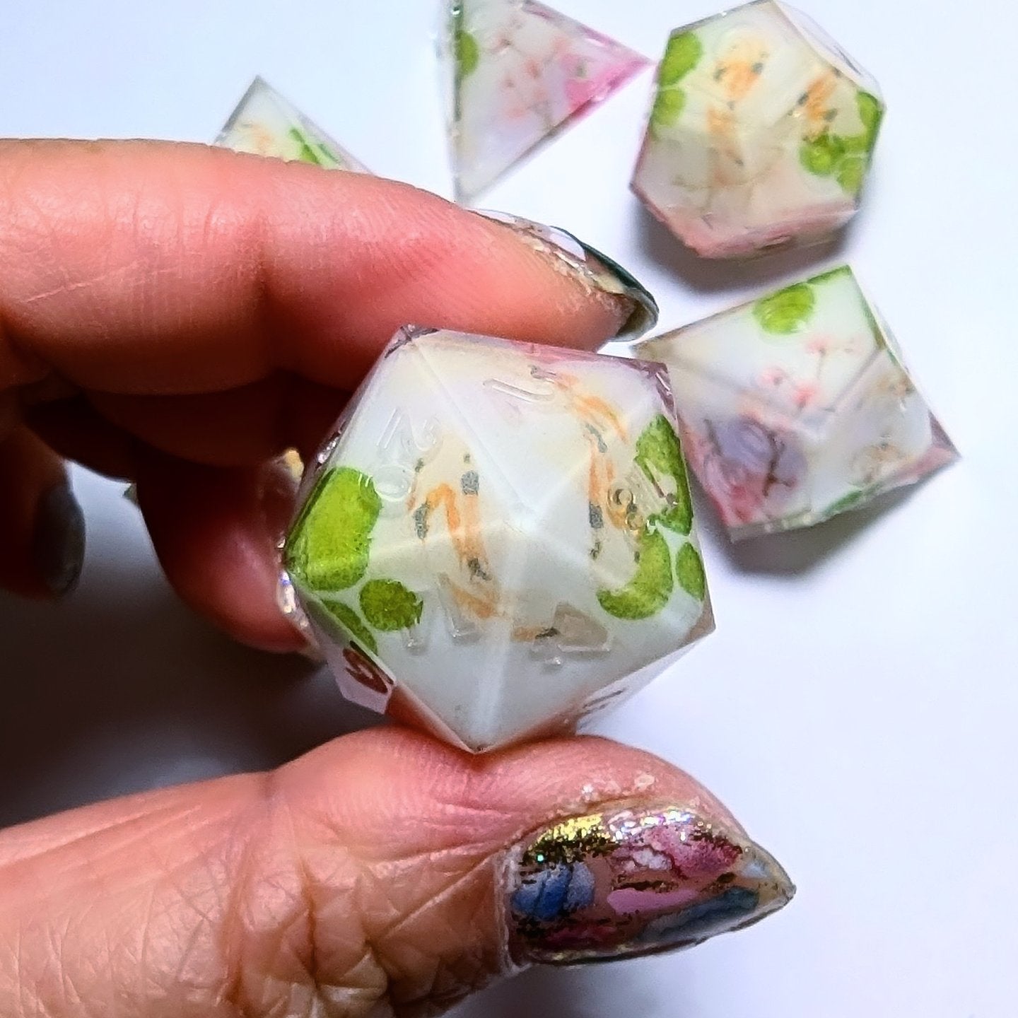 Sakura Koi Lily Pad Washi Tape Dice Set