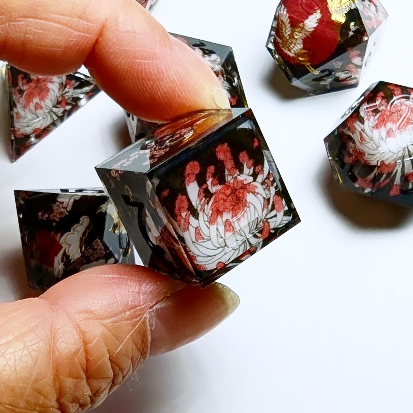 Bloody Chrysanthemum Washi Tape Dice Set