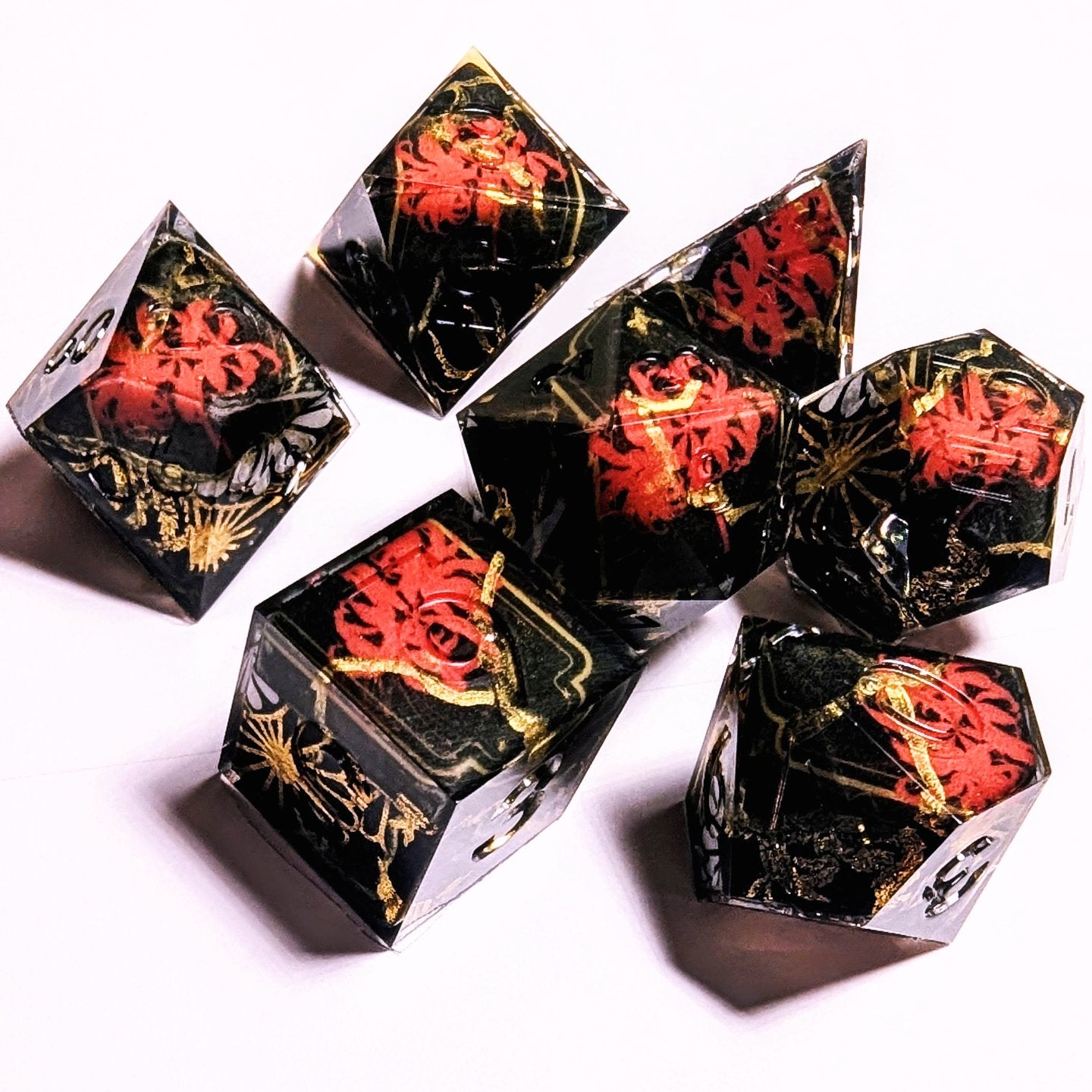 Spider Lily Kintsugi Light Blank Washi Tape Dice Set