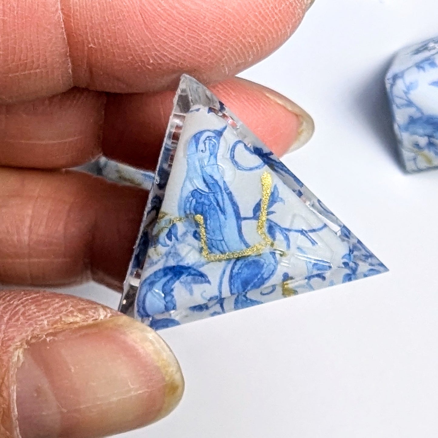 Kintsugi Porcelain Bird Washi Tape Dice Set