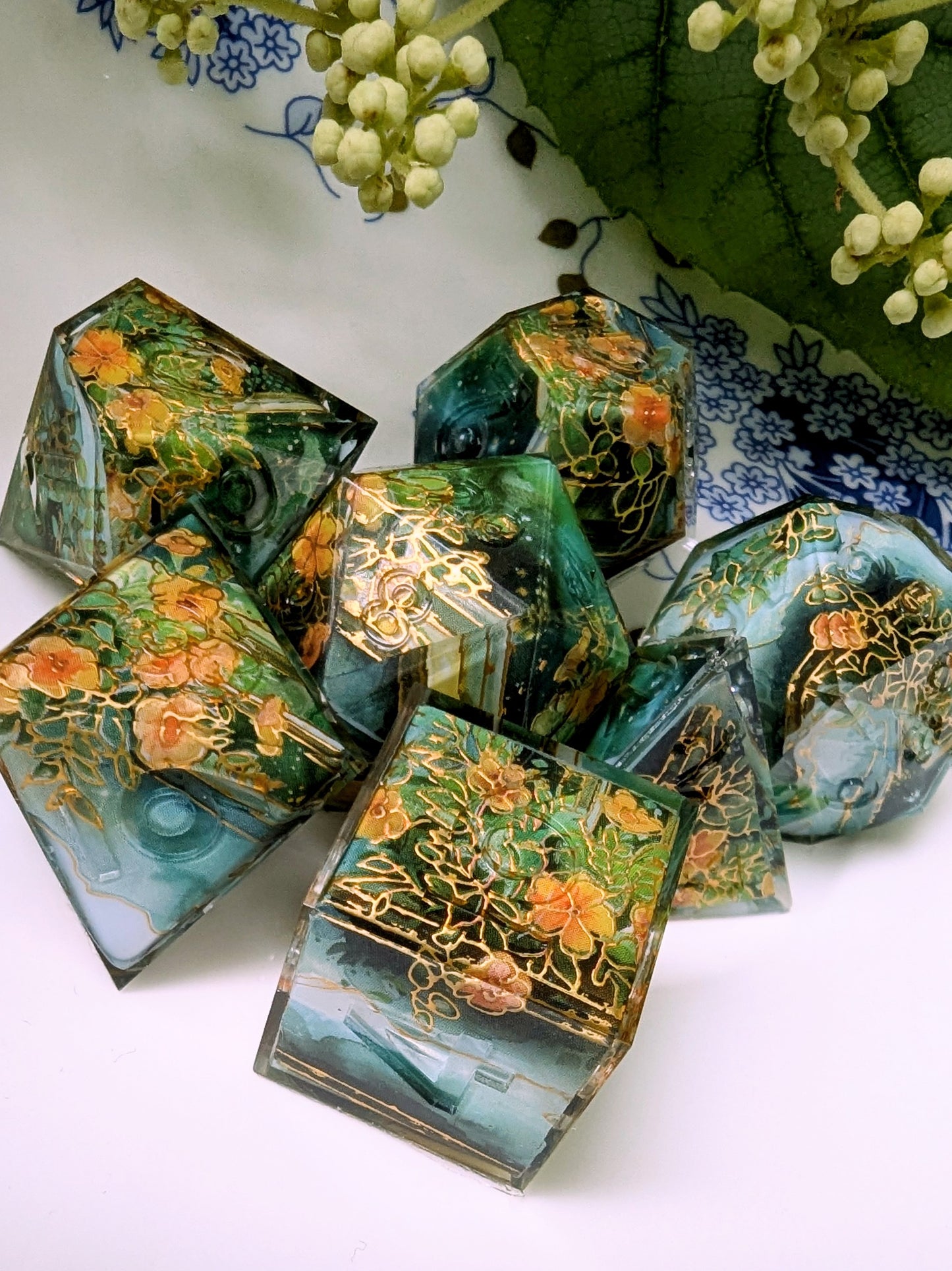 Apothecary's Garden Washi Tape Dice Set (Moonlight Series)