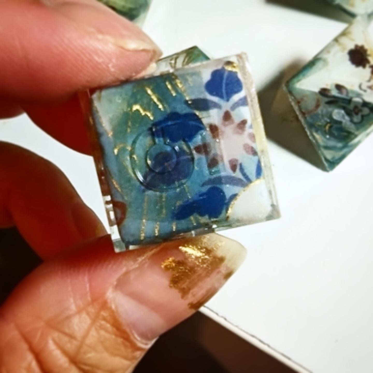 Moonlight Deer Washi Tape Dice Set