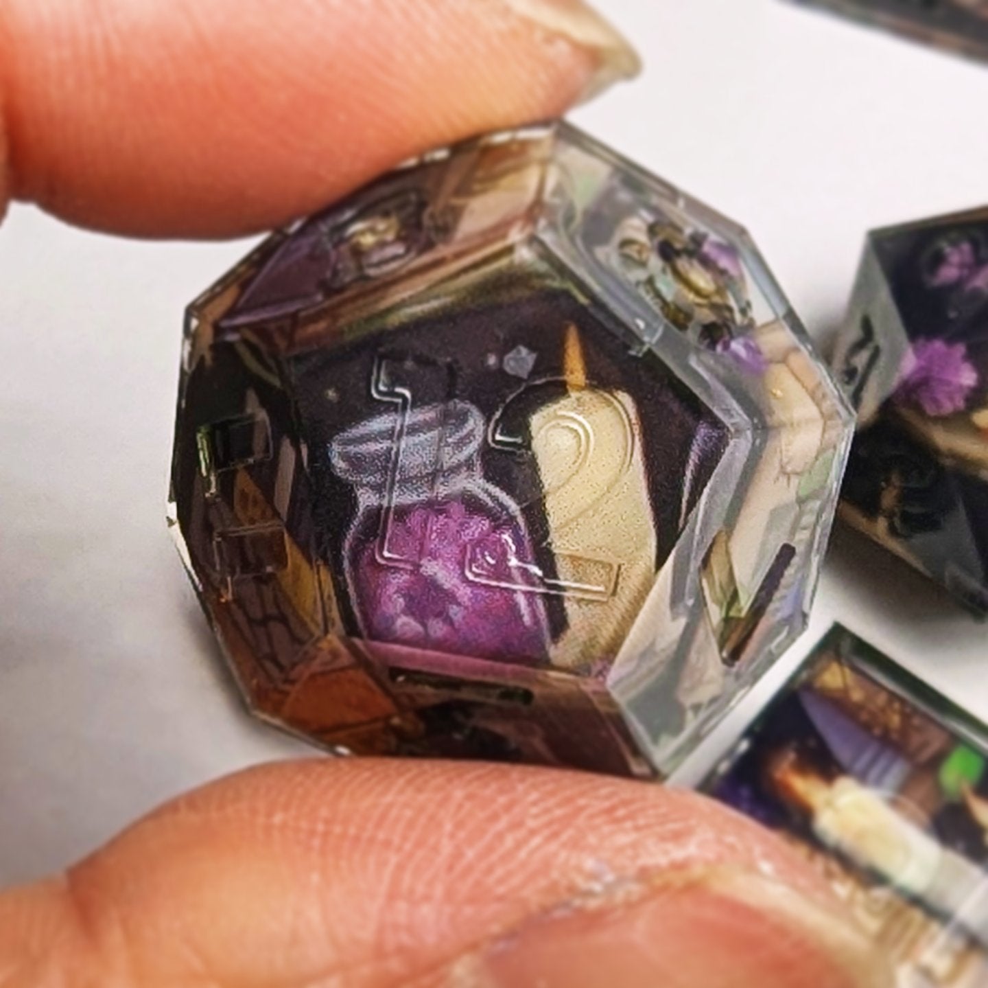 Spell Study Candlelight Washi Tape Dice Set