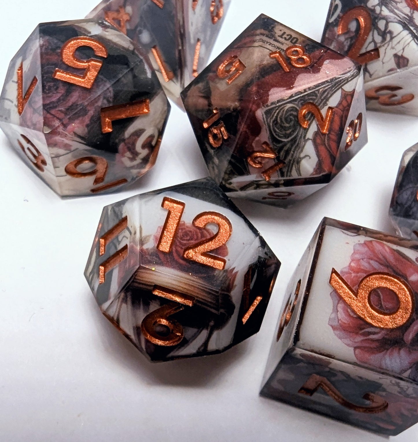 Gothic Rose Washi Tape Dice Set