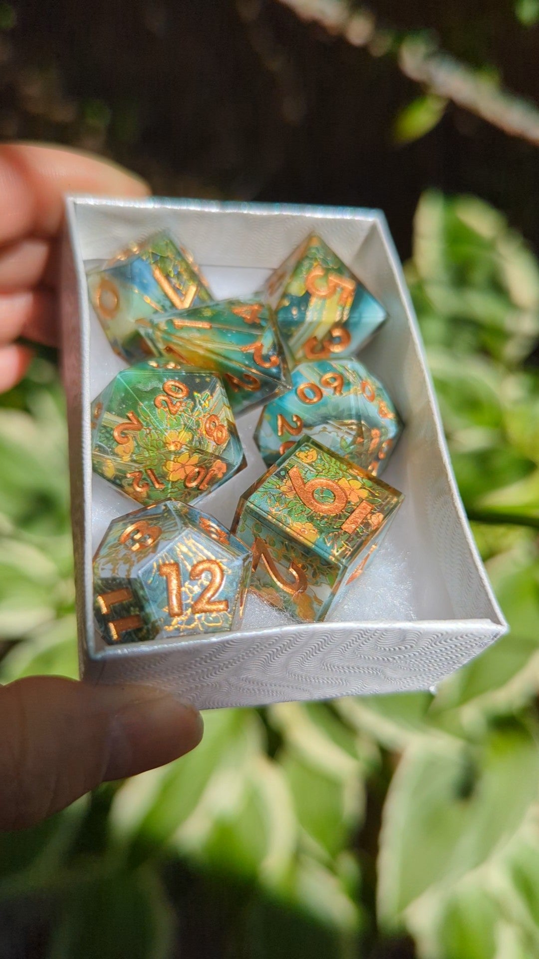 Apothecary's Garden Washi Tape Dice Set (Moonlight Series)