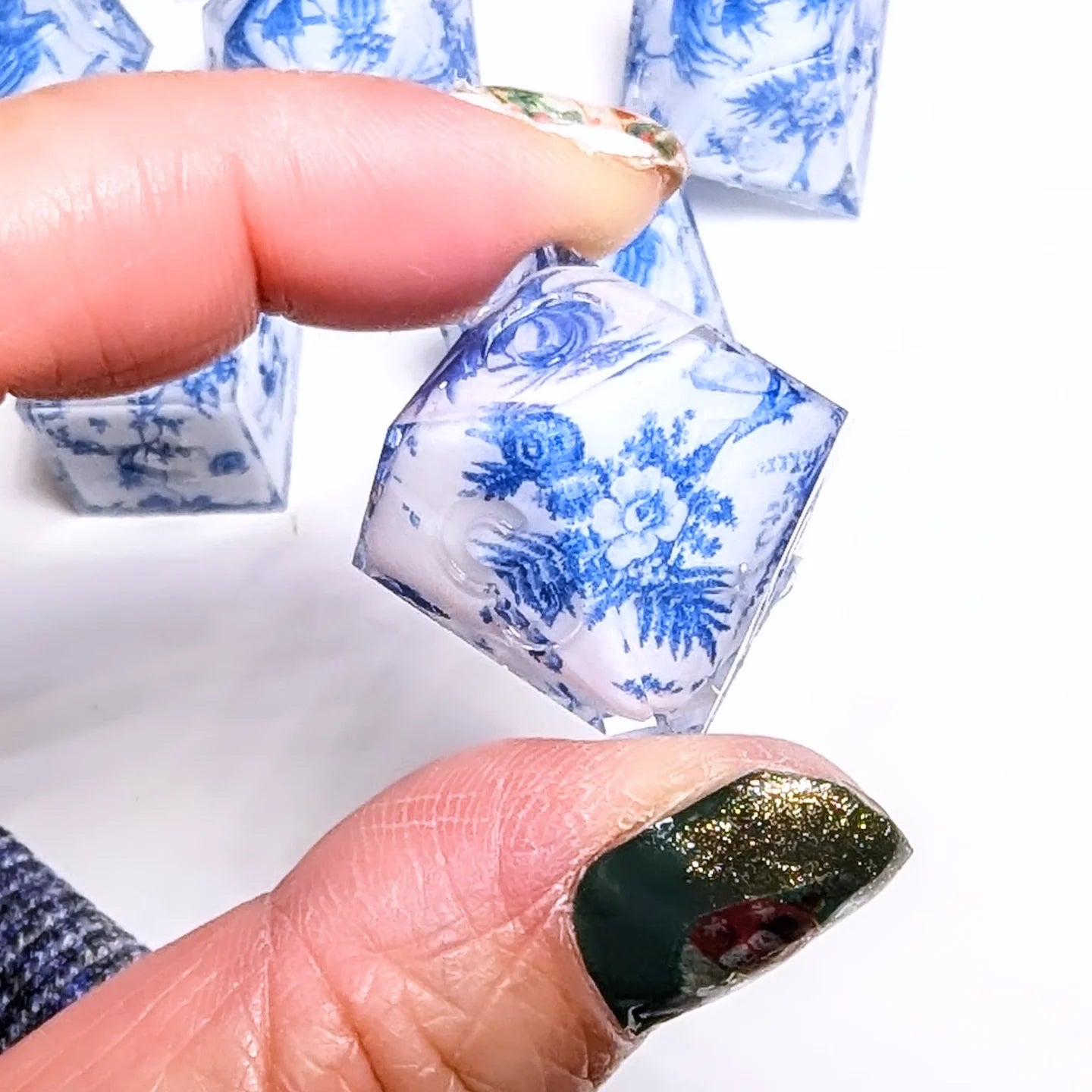 Qing Hua Bird of Paradise Washi Tape Dice Set