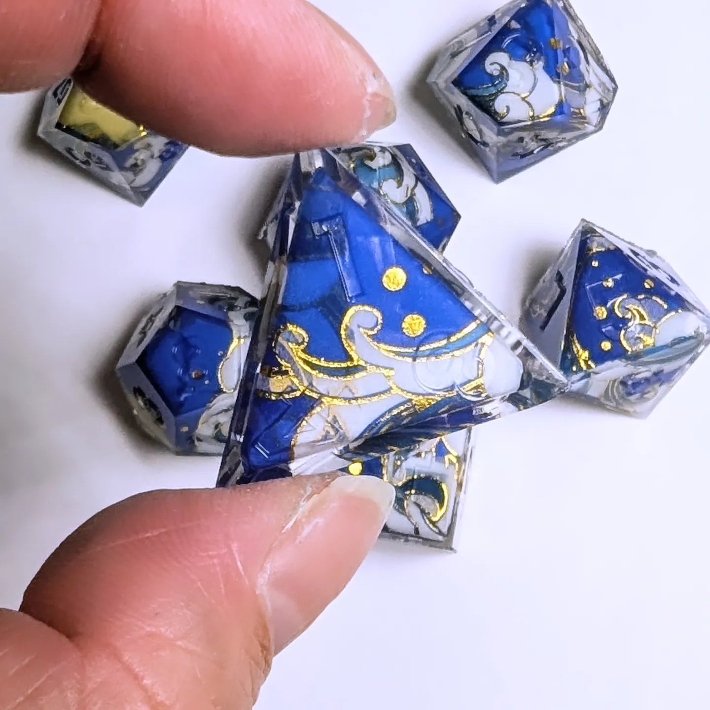 Blue Wave Washi Tape Dice Set