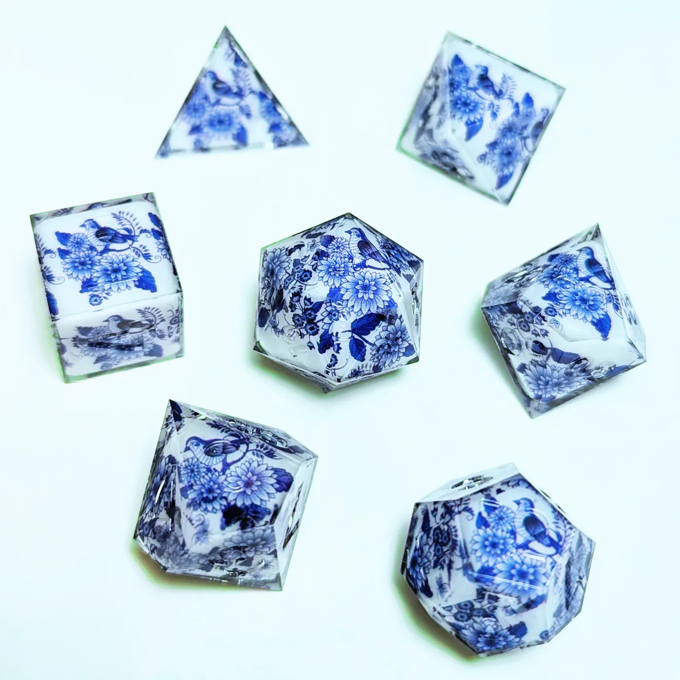 Qing Hua Bird Washi Tape Dice Set