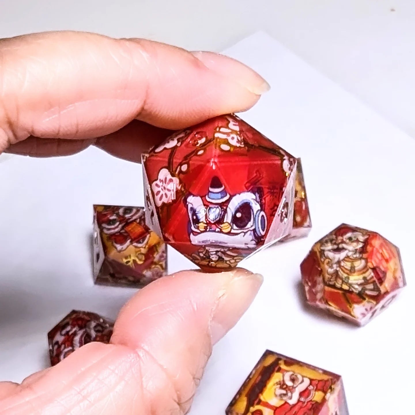 Lion Dance Washi Tape Dice Set