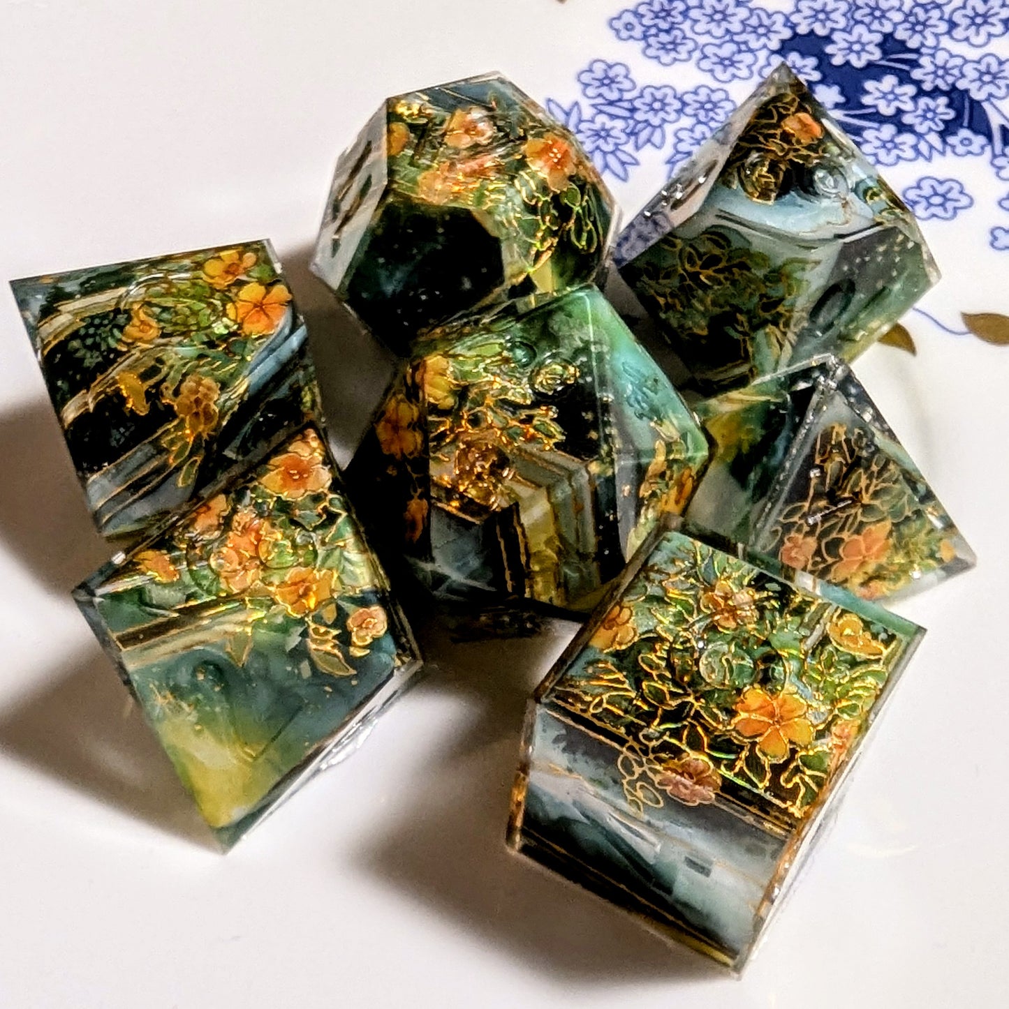 Apothecary's Garden Washi Tape Dice Set (Moonlight Series)