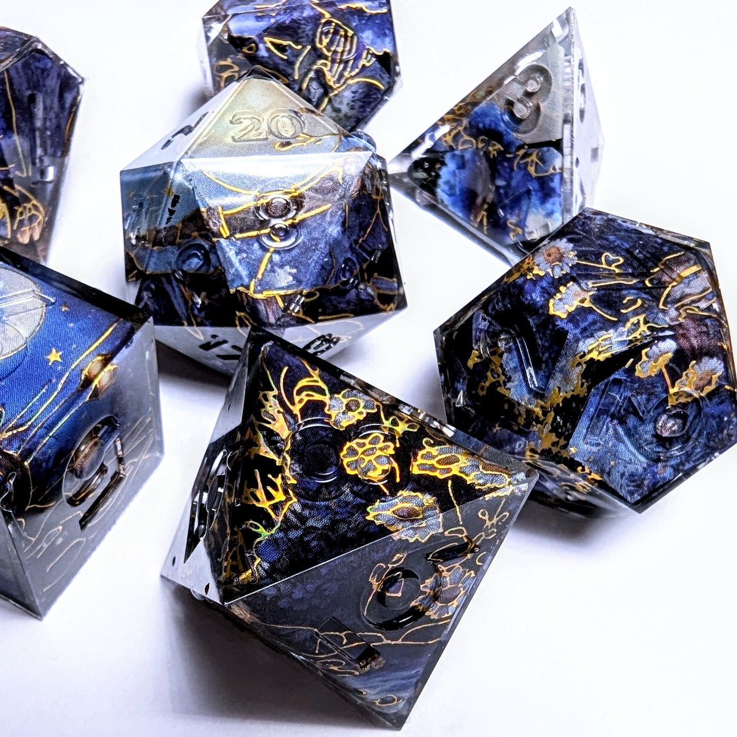 Moonlight Flower Washi Tape Dice Set