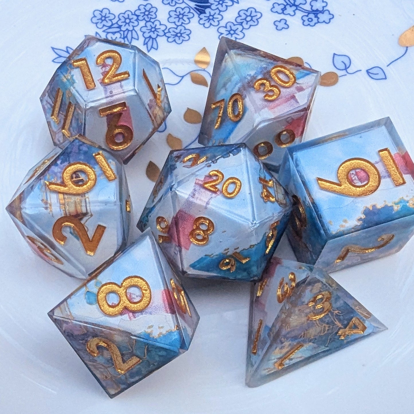 Lighthouse Shimmer Washi Tape Dice Set