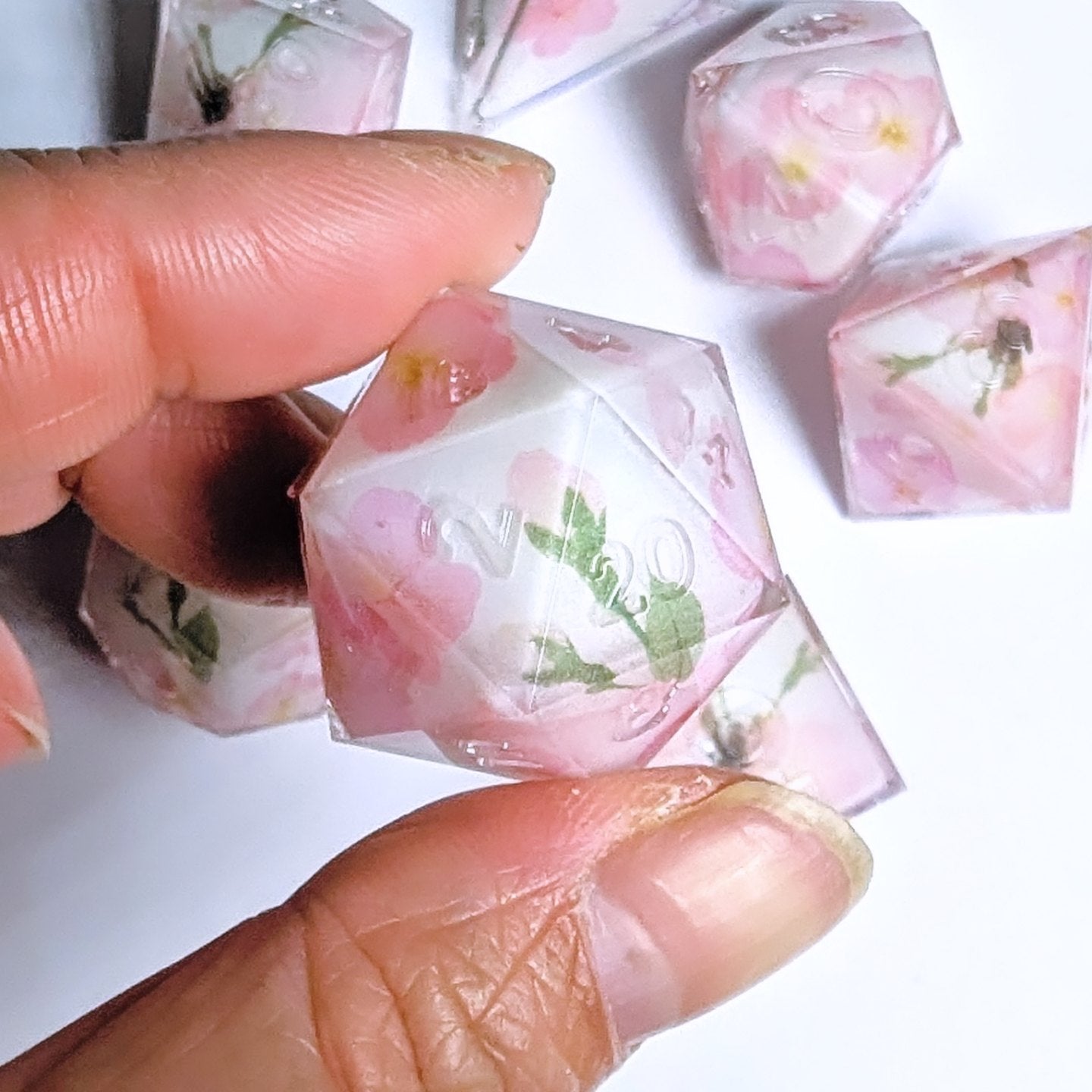 Budding Sakura Washi Tape Dice Set