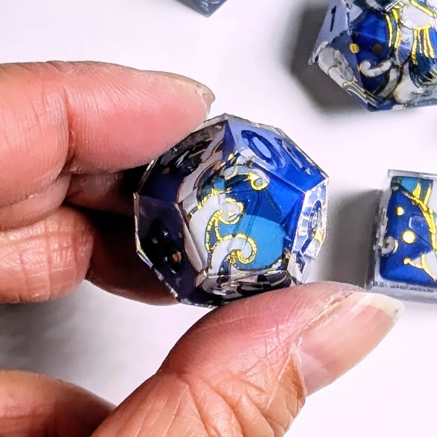 Blue Wave Washi Tape Dice Set