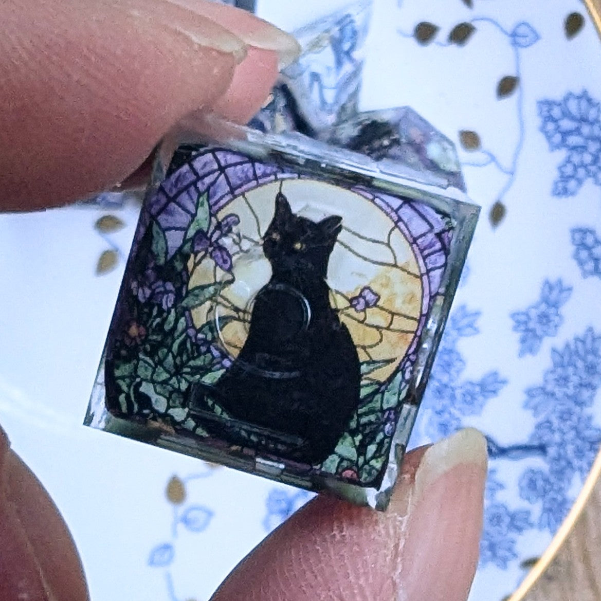 Stained Glass Cat Washi Tape Dice Set