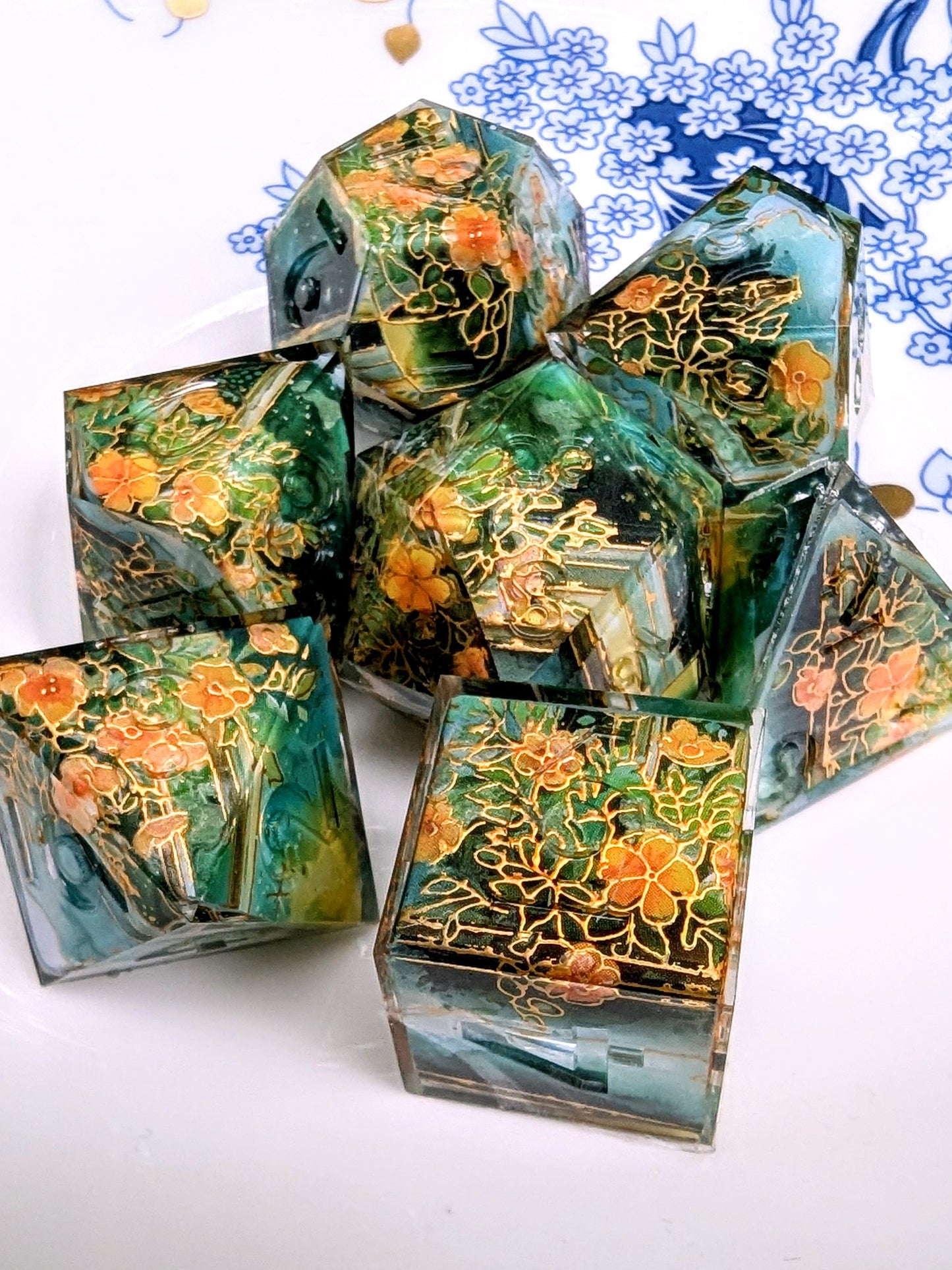 Apothecary's Garden Washi Tape Dice Set (Moonlight Series)