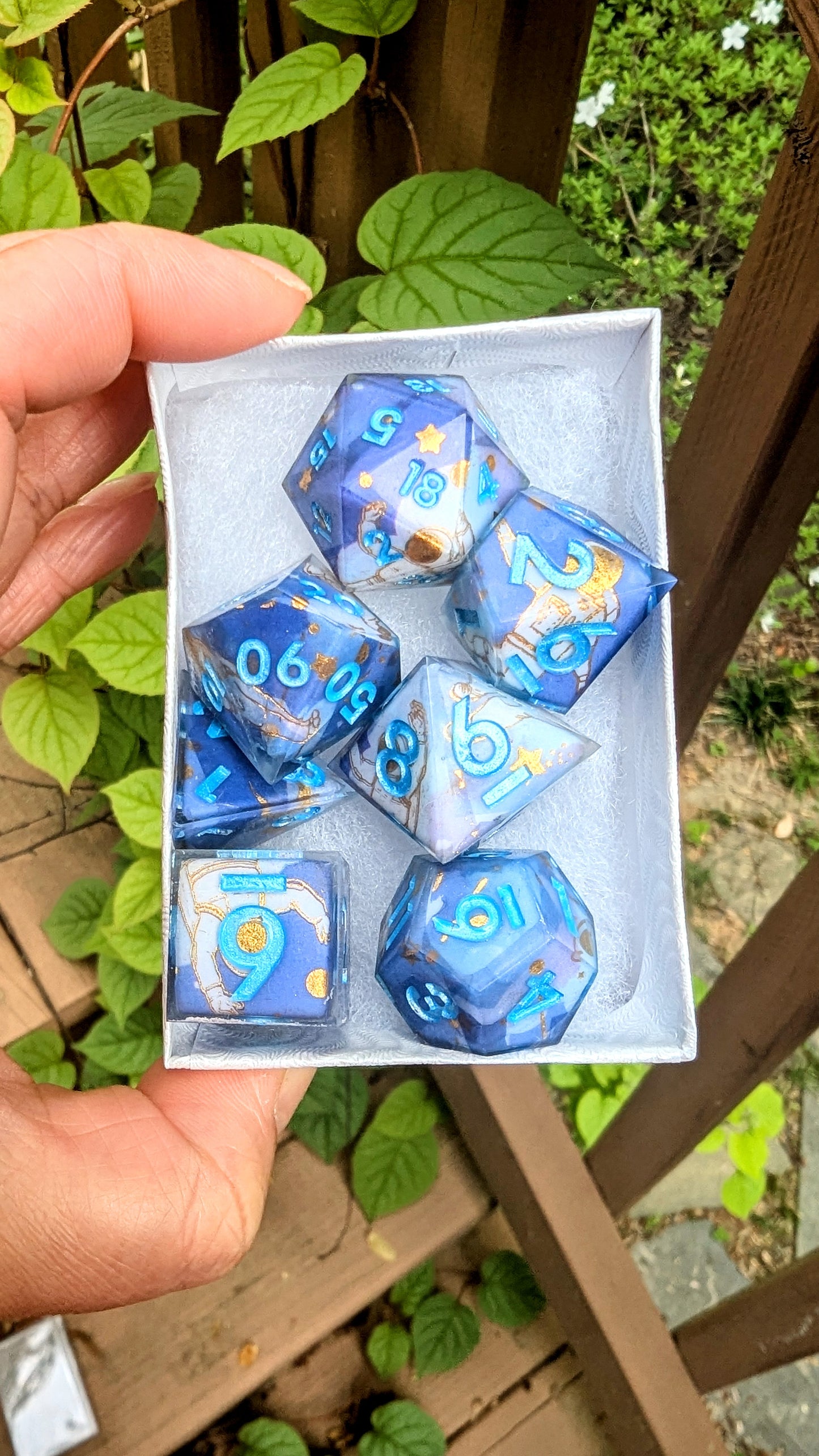 Space Astronaut Moon Landing Tape Dice Set