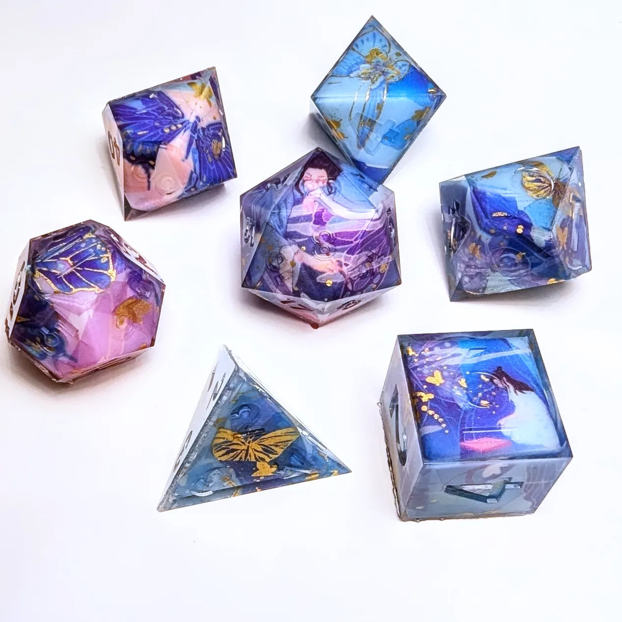 Butterfly Noble Virtue Day Washi Tape Dice Set