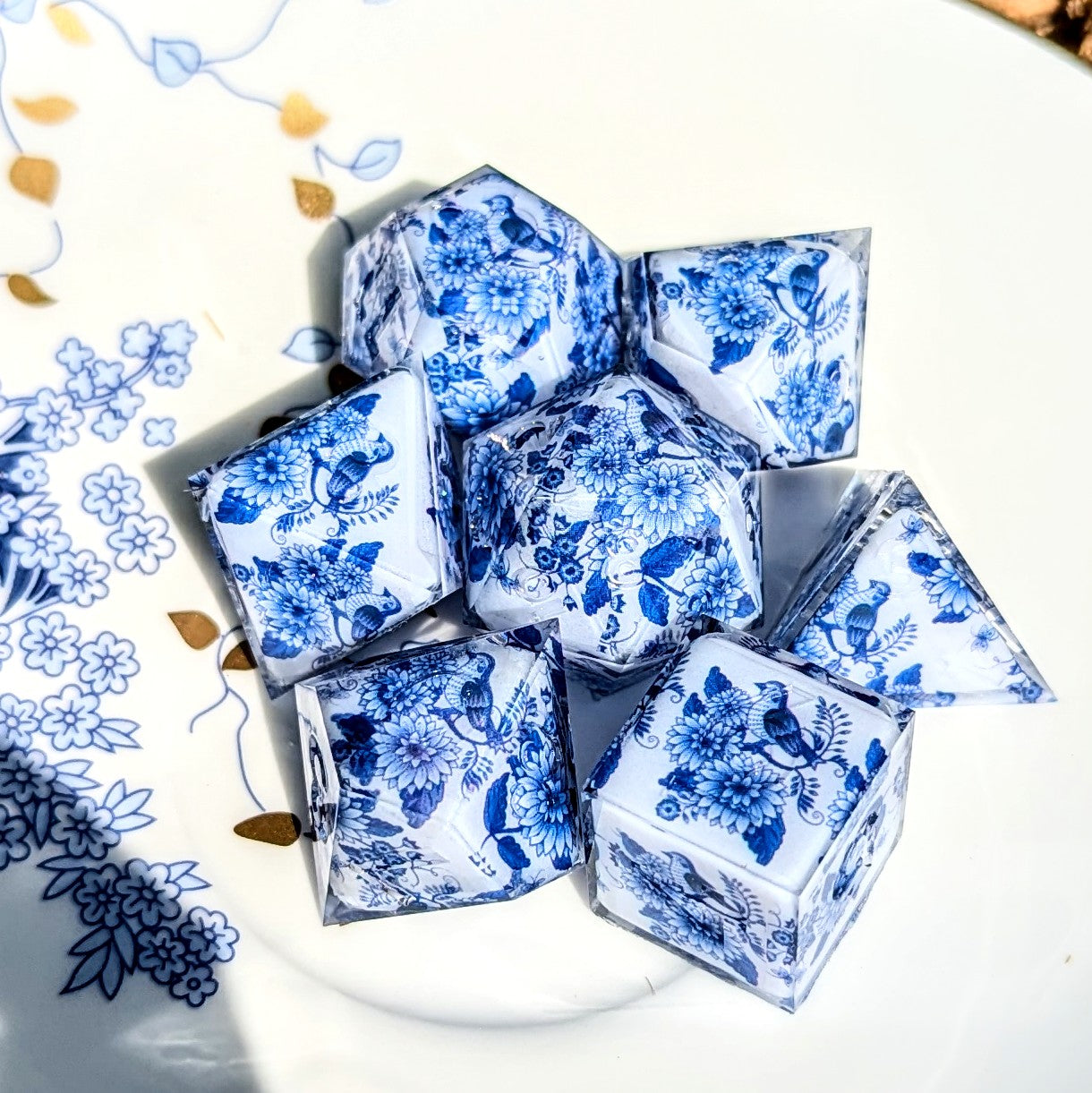 Qing Hua Bird Washi Tape Dice Set