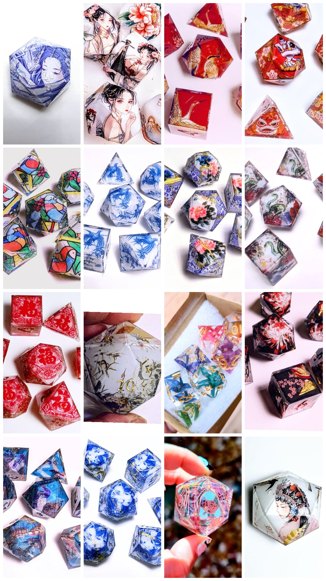 Lion Dance Washi Tape Dice Set