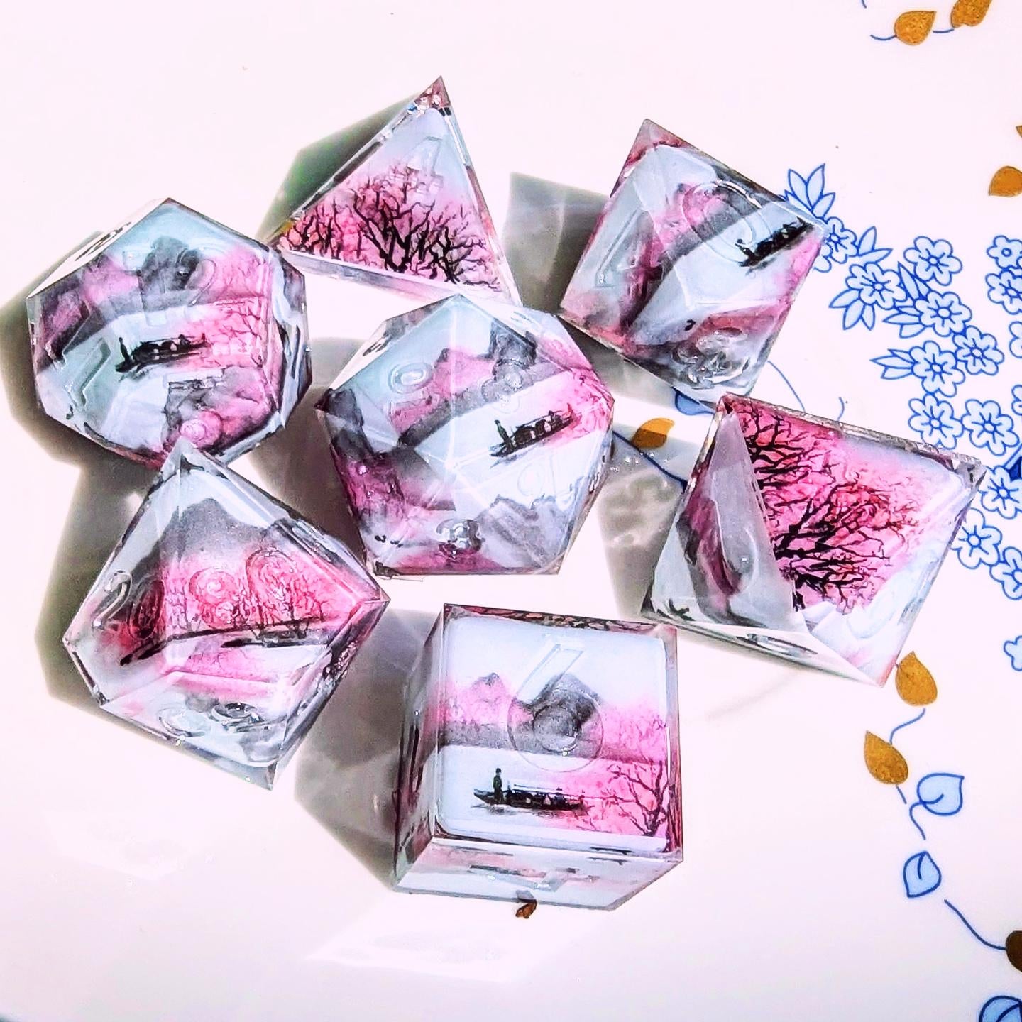 Traveling Water Washi Tape Dice Set