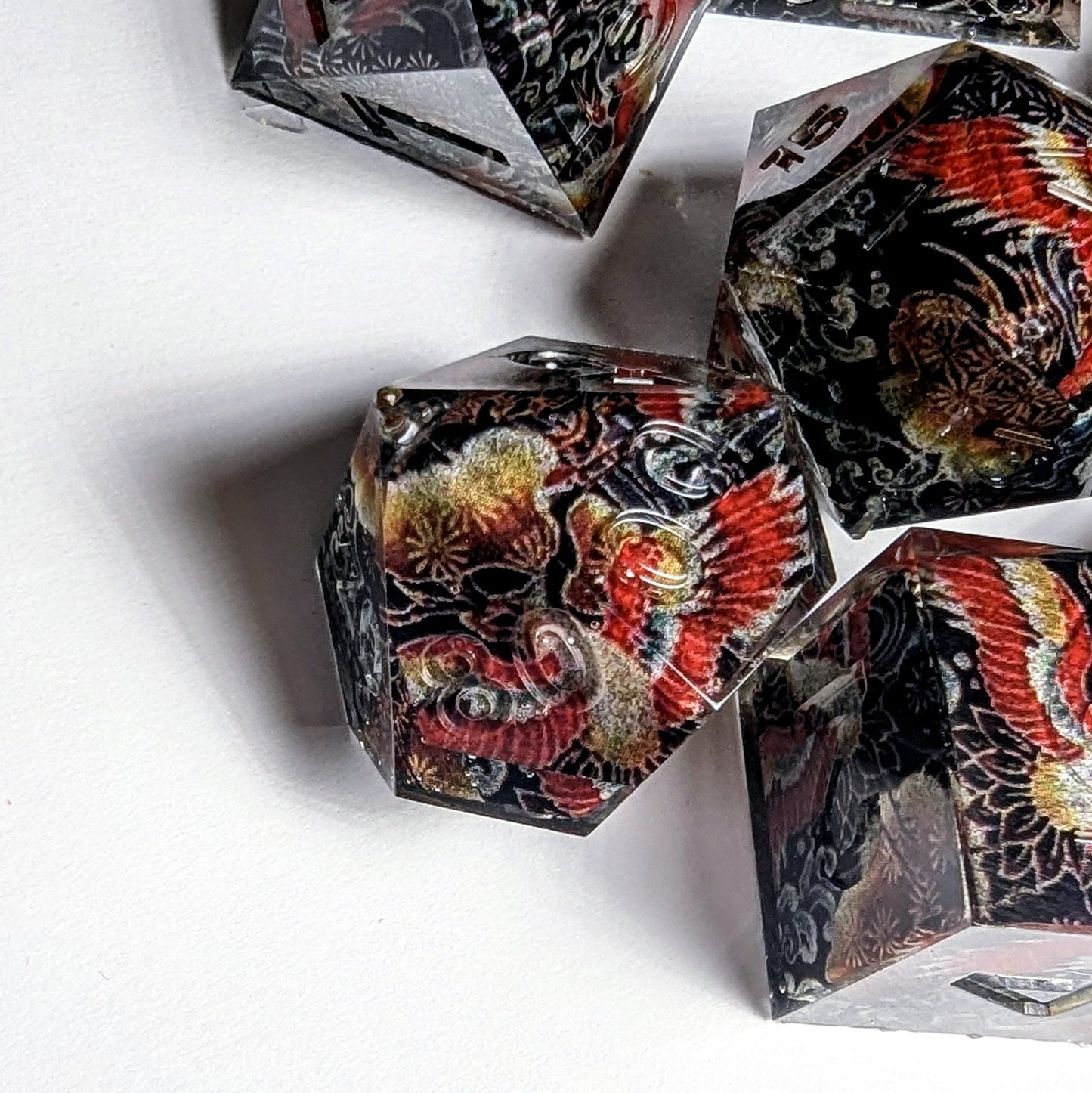 Crane Over Waves Washi Tape Dice Set