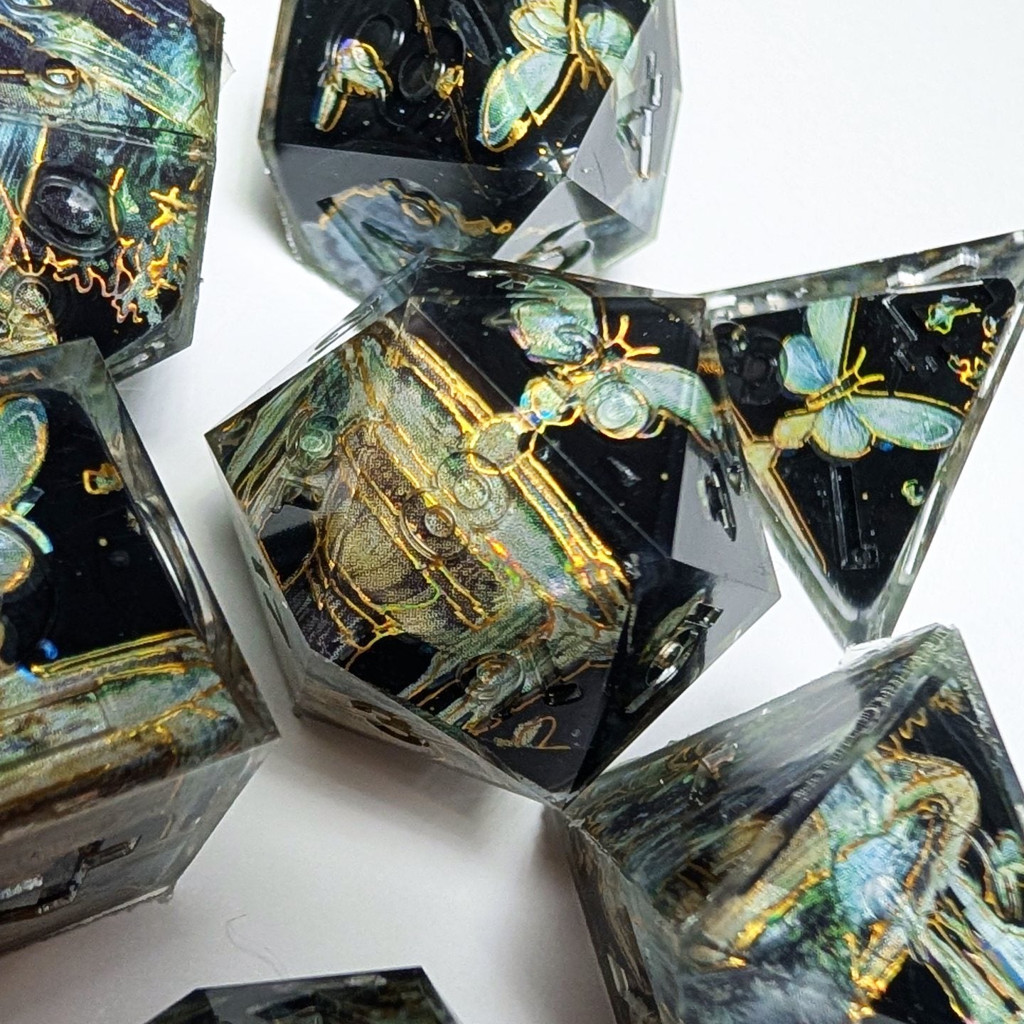 Midnight Flutter Washi Tape Dice Set