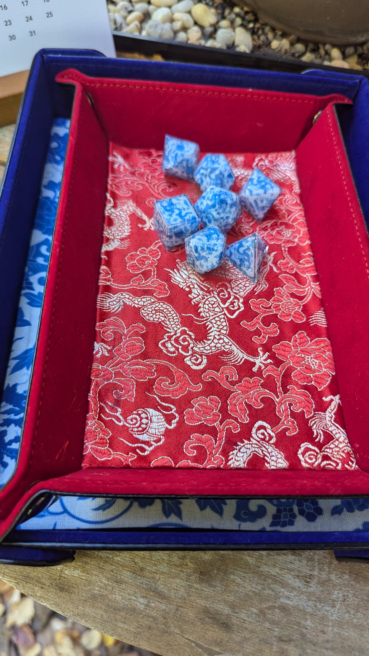 Velvet Red Dragon Dice Tray