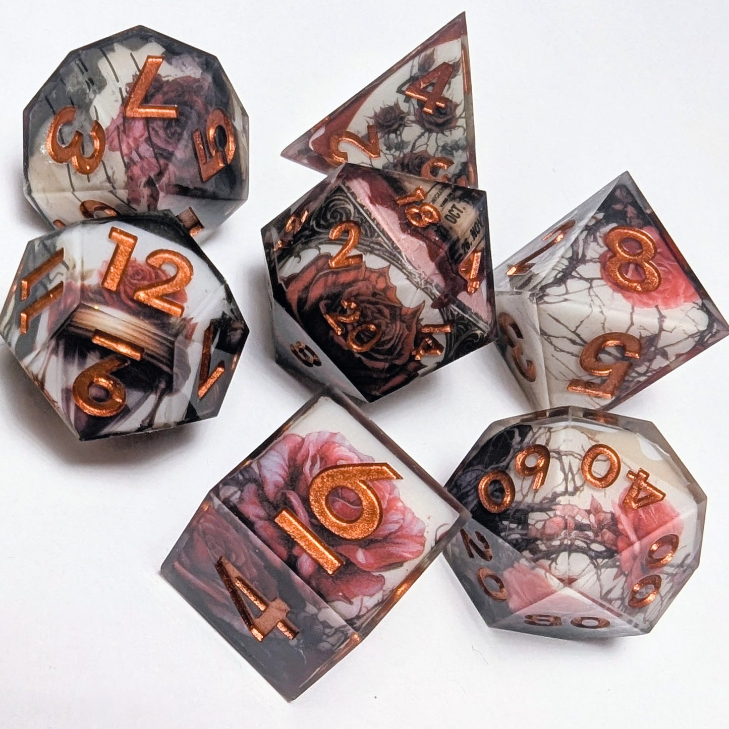 Gothic Rose Washi Tape Dice Set