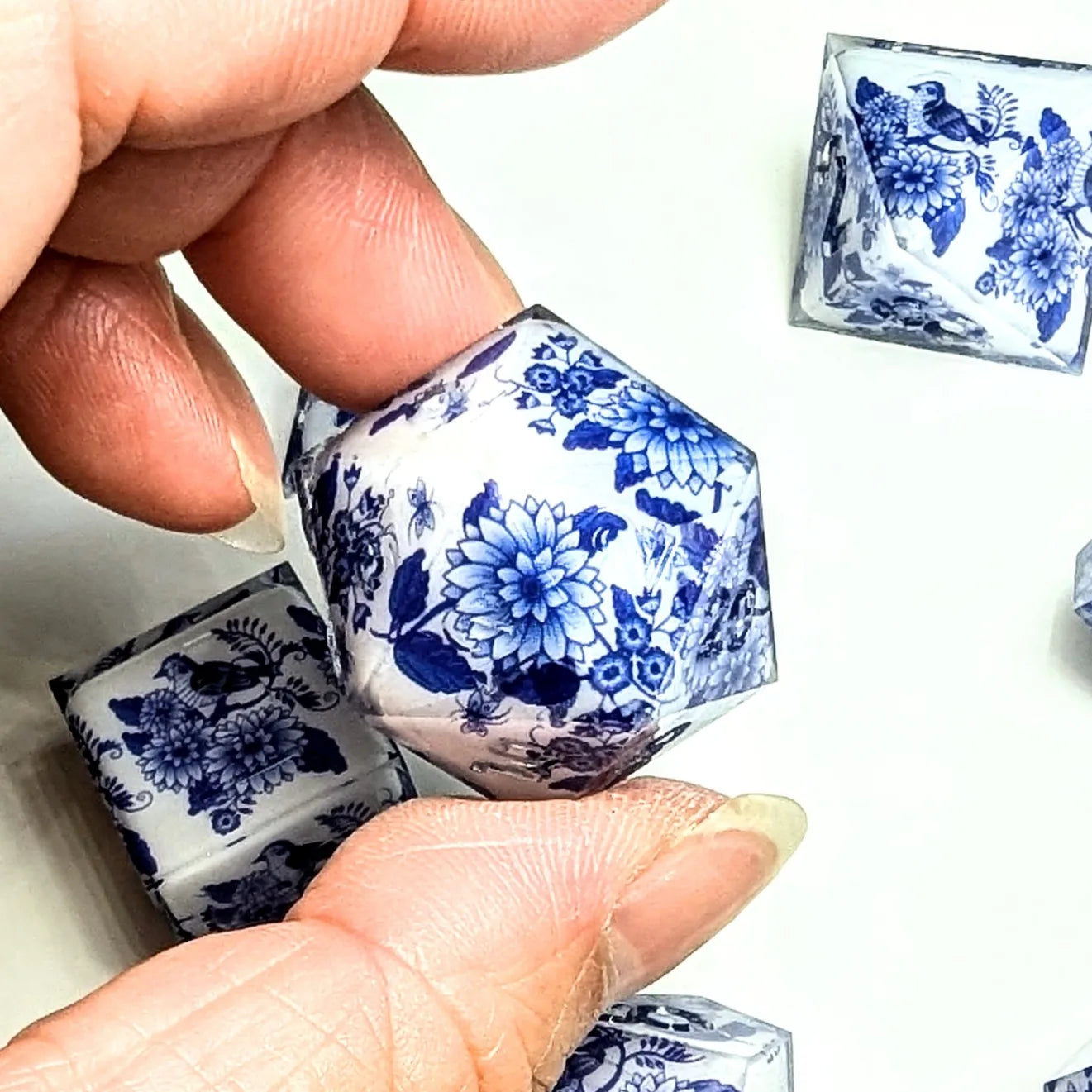 Qing Hua Bird Washi Tape Dice Set