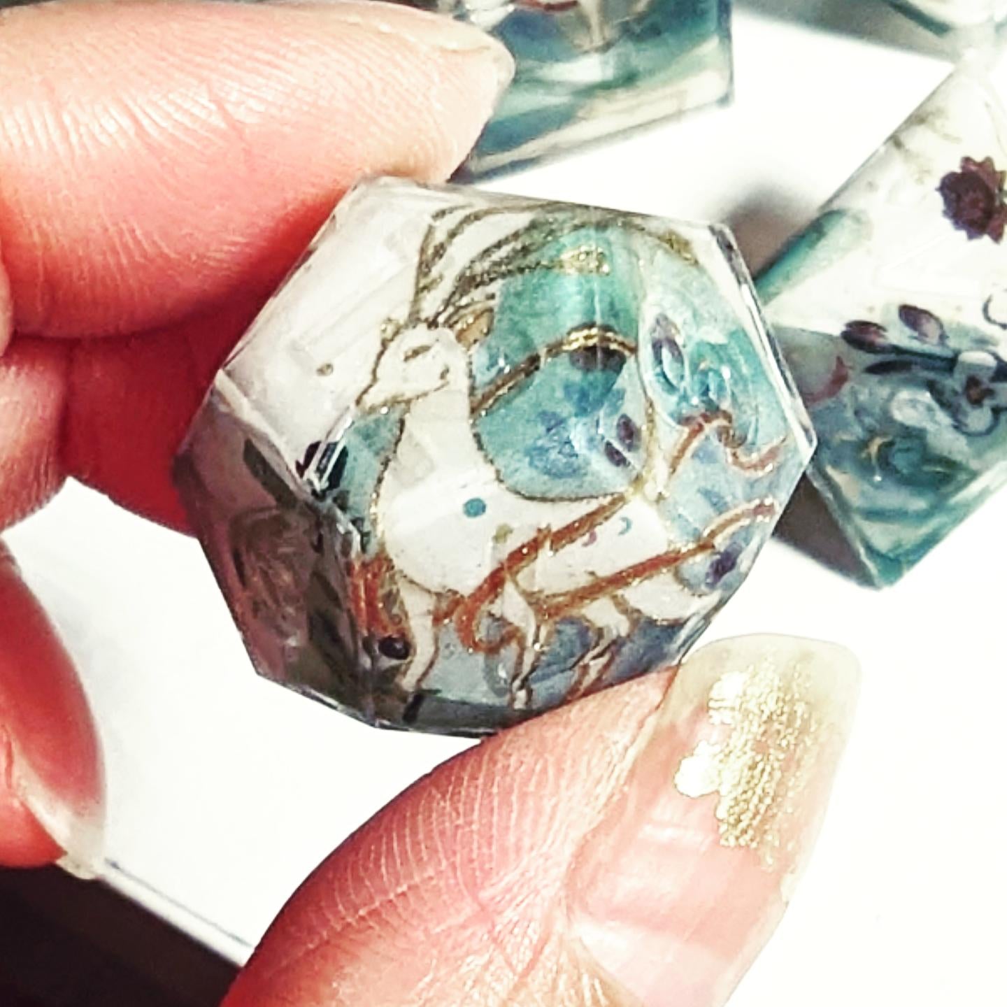 Moonlight Deer Washi Tape Dice Set
