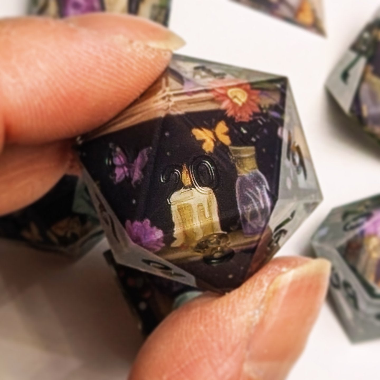Spell Study Candlelight Washi Tape Dice Set