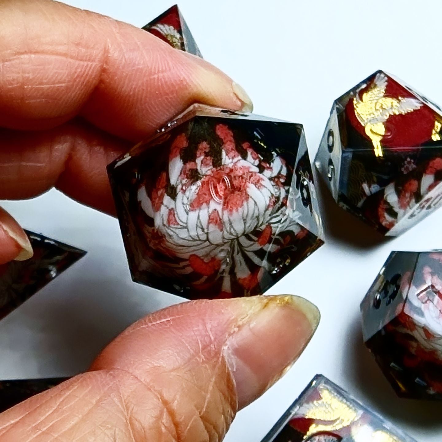 Bloody Chrysanthemum Washi Tape Dice Set