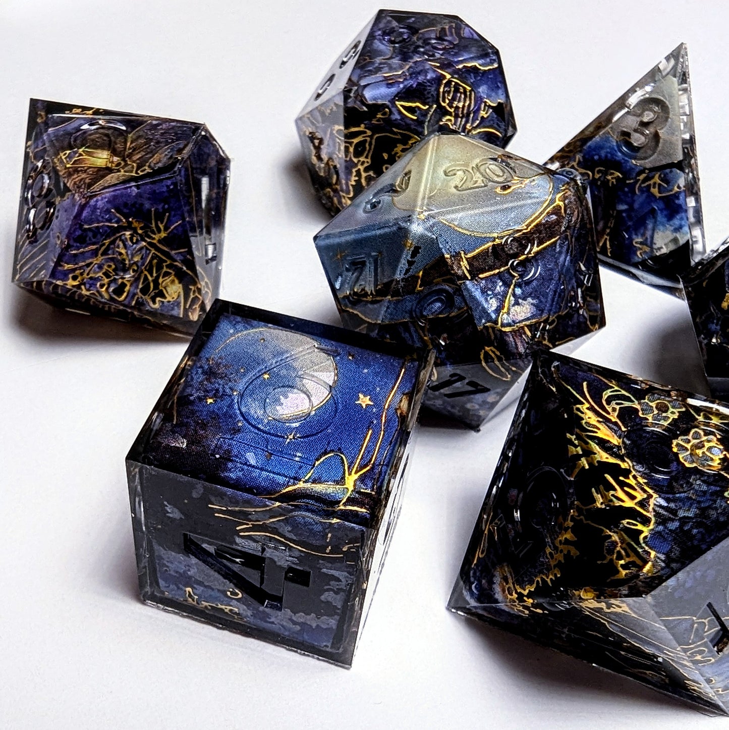 Moonlight Flower Washi Tape Dice Set