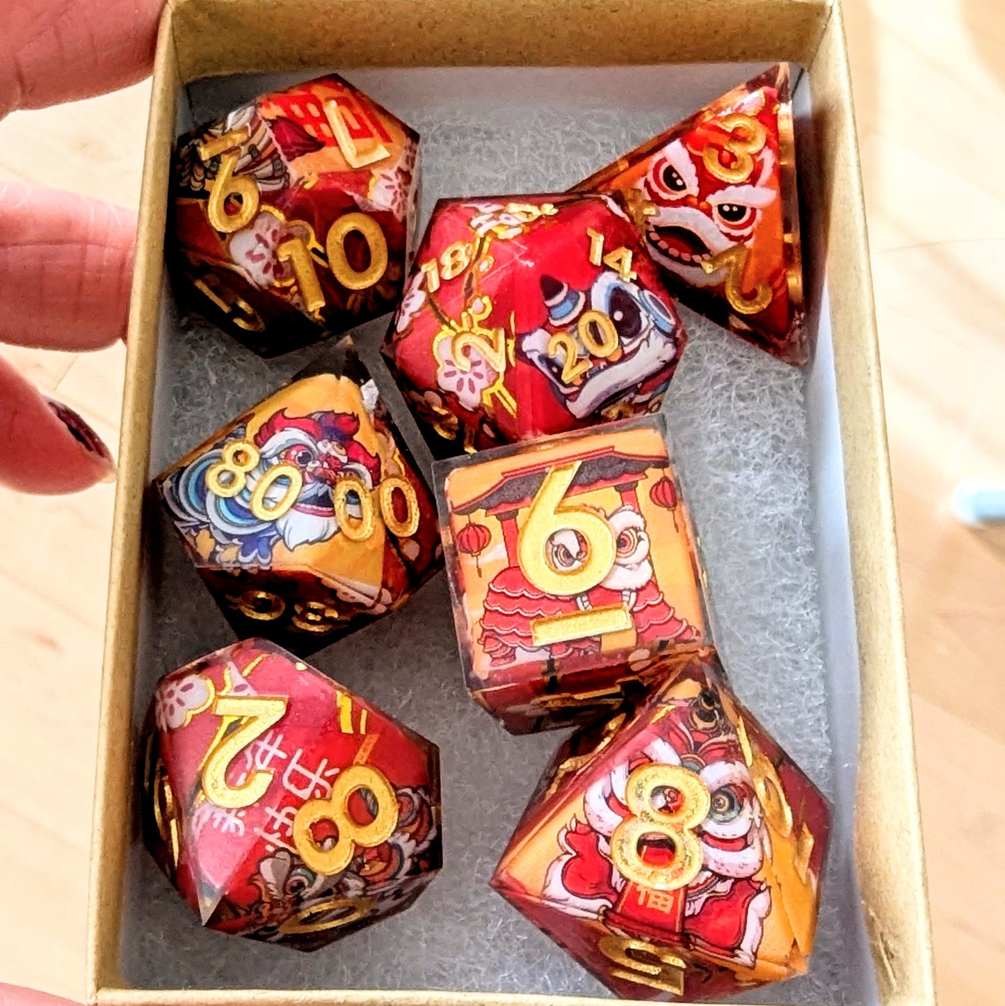 Lion Dance Washi Tape Dice Set